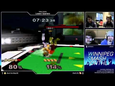 WSM15 choft (Fox) vs. Burnt out Ninja (Sheik) - Melee Singles LQF - Top 8