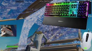 Steelseries Apex pro tkl ASMR | MrSavage's Settings 1vs1 Building Fight | Keyboard ASMR