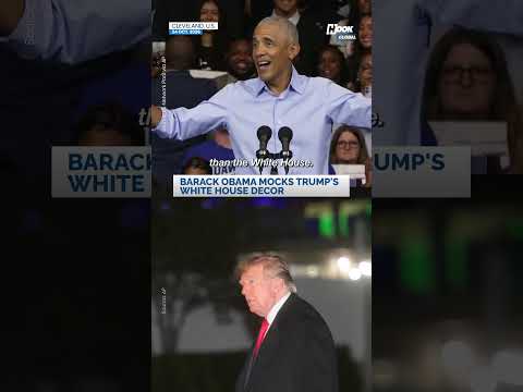 Barack Obama Mocks Donald Trump's White House Renovations At Ohio Midterm Rally