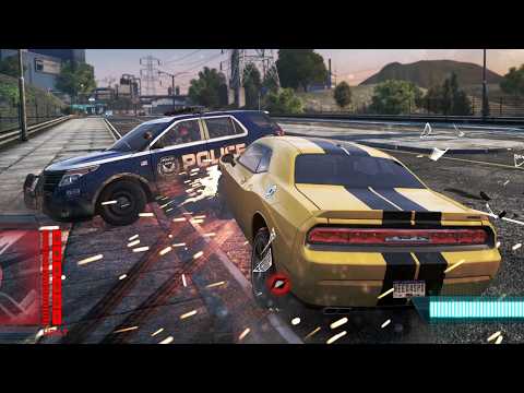 Need For Speed Most Wanted (2012) Dodge Challenger STR 8 Police Chase