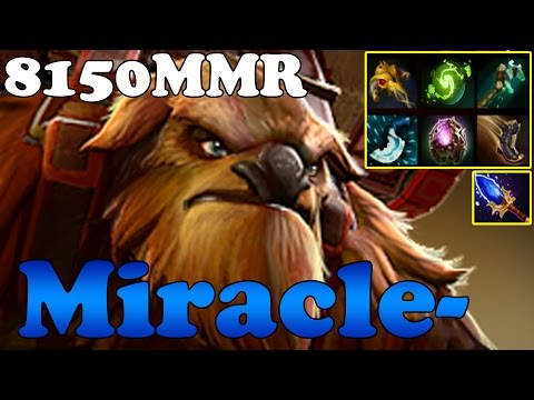 Dota 2 - Miracle- 8150MMR TOP 1 MMR in the World Plays EarthShaker vol 7 - Ranked Match Gameplay