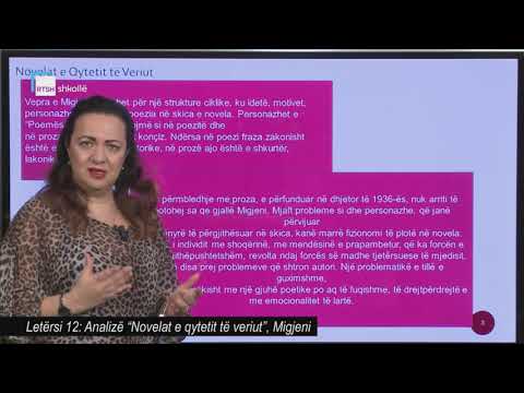 Letërsi 12 - Analizë "Novelat e qytetit të veriut", Migjeni