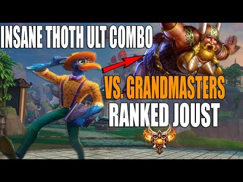 INSANE THOTH ULT COMBO VS. GM'S! Ranked Joust 3v3 -SMITE