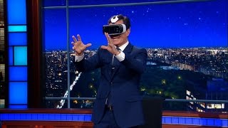 Stephen Tries Out CNN’s Virtual Reality Debate