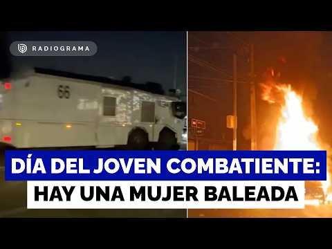 Una joven se encuentra en riesgo vital tras recibir un disparo durante nocturnos disturbios en San Bernardo