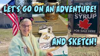 LET'S GO ON AN ADVENTURE to the SUGAR BUSH to learn how MAPLE SYRUP is made! Let's SKETCH!
