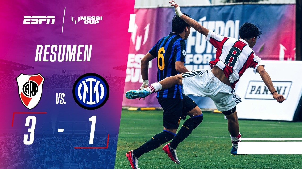RIVER VOLVIÓ A GANAR Y SE QUEDÓ CON SU GRUPO EN LA MESSI CUP | River 3-1 Inter | RESUMEN