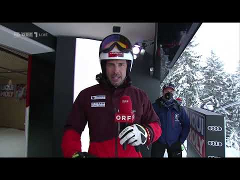 Ski Alpin Kitzbühel Abfahrt 2022: Kamerafahrt Joachim Puchner (ORF)
