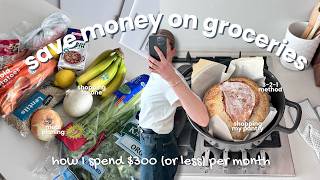 How I Grocery Shop on $300/Month + Weekly Meal Plan | Shopping for One