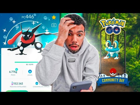 GRENINJA SHINY GEROU MUITA COISA RUIM... - POKEMON GO | Cris |
