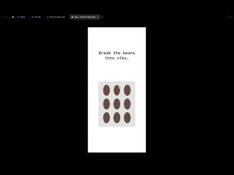 Kasama Chocolate Making Screen Wireframe
