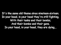 The Cranberries Zombie Lyrics