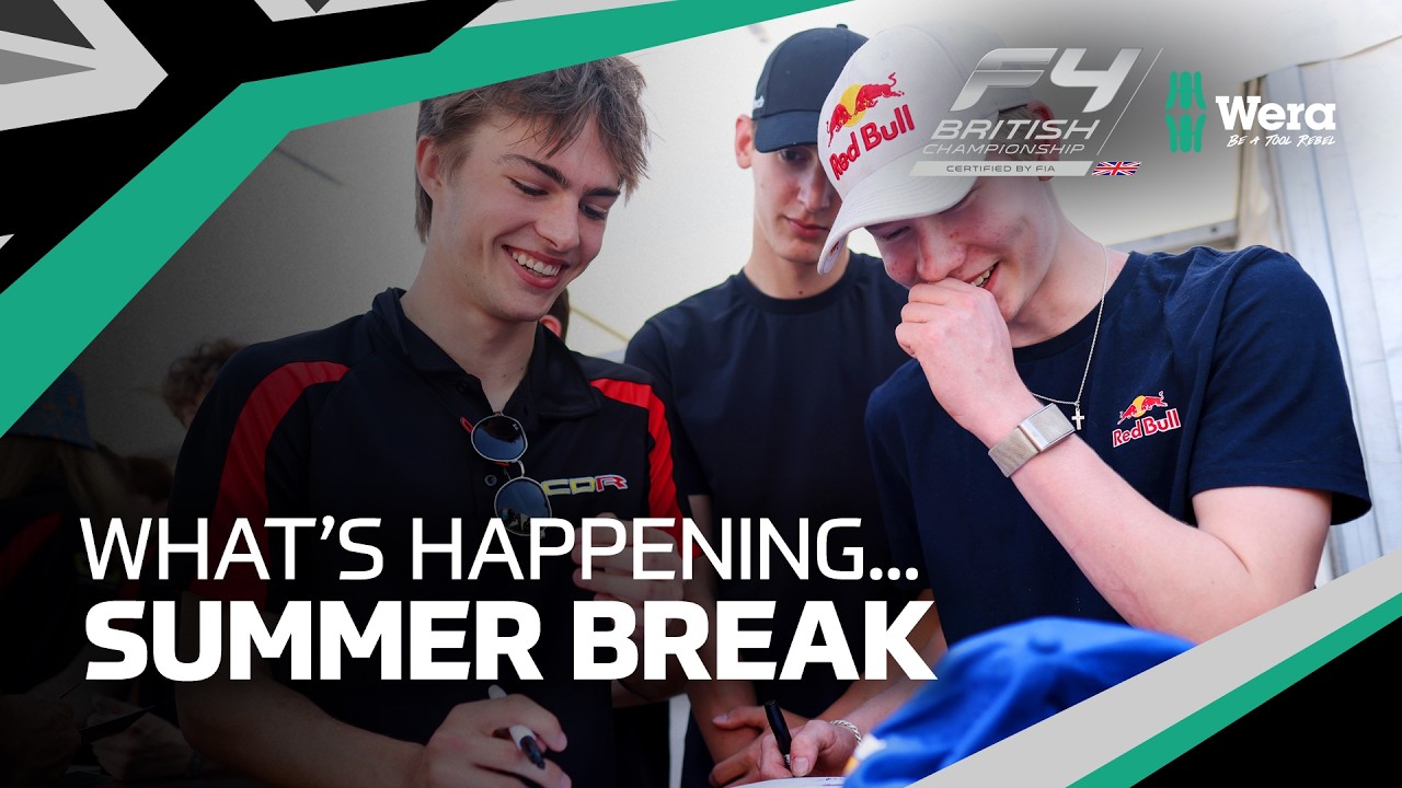 What do British F4 drivers do during the Summer?