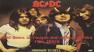 ACDC - Shot Down in Flames (440hz Full Track) (Re Tuned) (Am 131bpm)