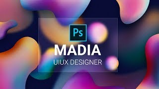 그래픽 느낌의 그라디언트 디자인 [포토샵]