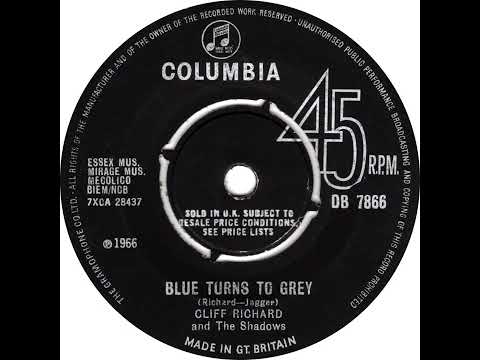 UK New Entry 1966 (84) Cliff Richard & The Shadows - Blue Turns To Grey