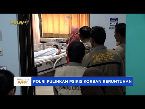 TIM TRAUMA HEALING POLDA JATIM PULIHKAN PSIKIS KORBAN RUNTUHAN PONPES AL-KHONZINY