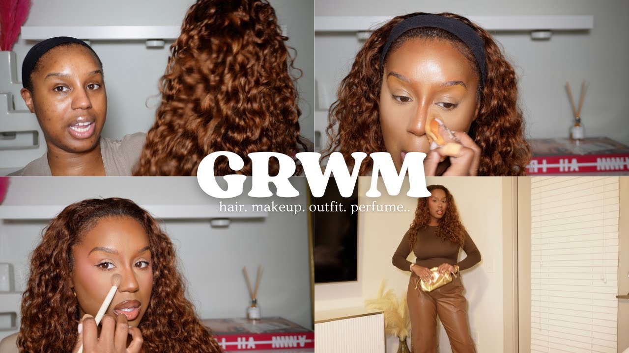 get ready with me! half wig install + no lash makeup + perfume + outfit | Natasha S.