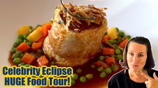 SO MUCH AMAZING FOOD On Celebrity Eclipse (Oceanview Cafe Buffet & Main Dining Room - Cruise Food)