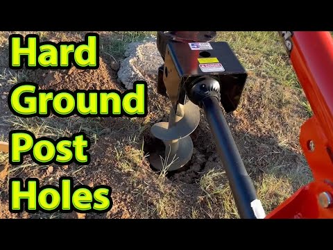 Easy Trick to Dig Post Holes in Hard Clay