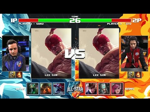 Soaz Lee Sin vs QTV Lee Sin | Round of 32 1v1 Tournament All-Stars 2016 | EU vs LMS