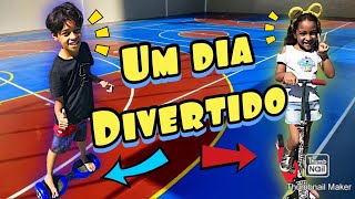 Diverso em famlia com Arthur e Ann - Papai e Mame andando de Hoverboard !