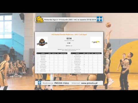 2019 POZKosz U-14. UKS Basket 8 Wejherowo - UKS 7 Trefl Sopot | cały mecz ● Full Basketball Game