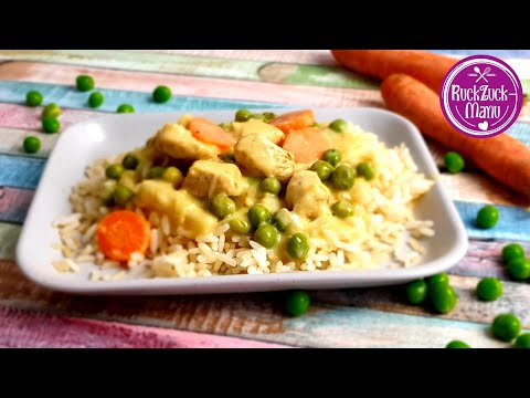 Hühnerfrikassee mit Reis All in one Thermomix® TM5/TM6