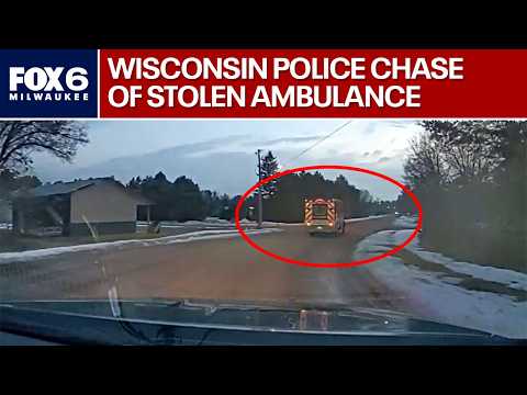 Wisconsin police chase of stolen ambulance with patient inside | FOX6 News Milwaukee
