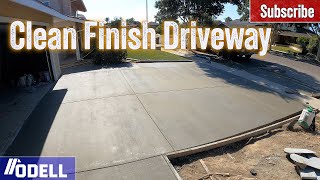 Clean Finish Concrete Driveway Happy customer!