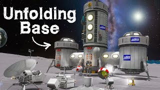 KSP: The Self-Building UNFOLDING Surface Base!