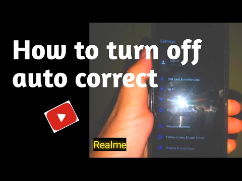 How to turn off auto correct | RealmeC25s Android