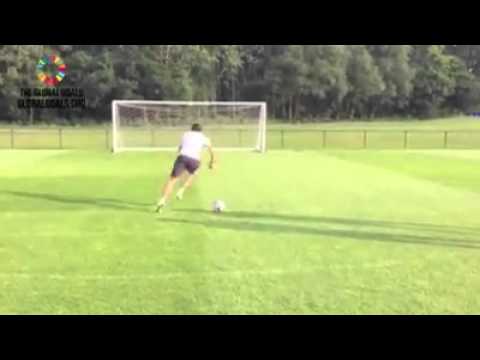 Real Madrid dizzy penalty challenge.