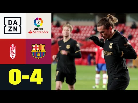 Griezmann beendet Torflaute - auch Messi doppelt genial: Granada - FC Barcelona 0:4 | LaLiga | DAZN