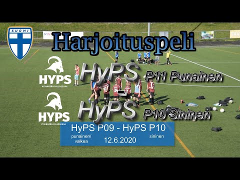 Harjoituspeli P11 (kooste) HyPS P11 Punainen - HyPS P10 Sininen 12.6.2020