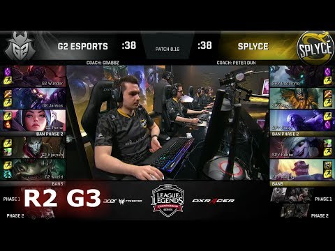 G2 eSports vs Splyce - Game 3 | Round 2 EU Regional Qualifier for S8 Worlds 2018 | G2 vs SPY G3