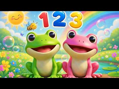 Counting Song 1 to 10 🐸 | Learn Numbers with Friendly Frogs! | LuniBee Rhymes