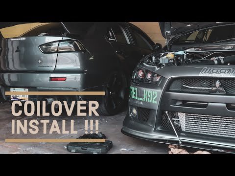 Evo X BC coilover Install !!!