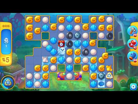 Fishdom 6406 Level - 15 moves - NO BooSTERS