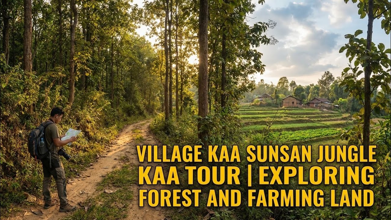 Village kaa sunsan jungle kaa tour | Exploring Village forest and farming land 