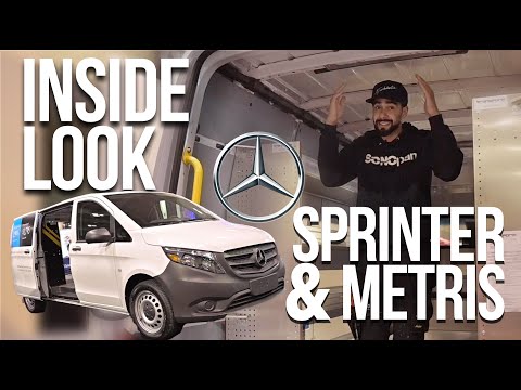 Mercedes Sprinter and Metris Work vans QUICK INSIDE LOOK