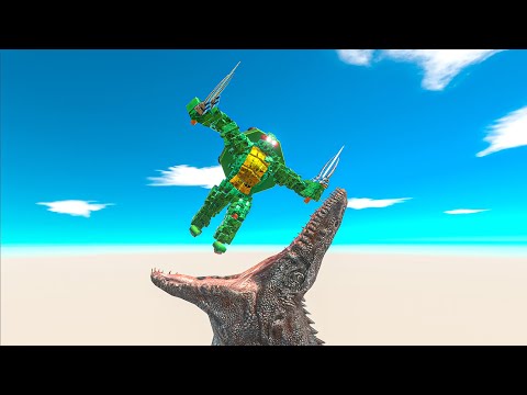Slide into Mosasaurus Pool  - Animal Revolt Battle Simulator