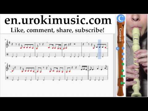 Recorder lessons (G.) Lana Del Rey - 13 Beaches Sheet Music Tutorial um-i352