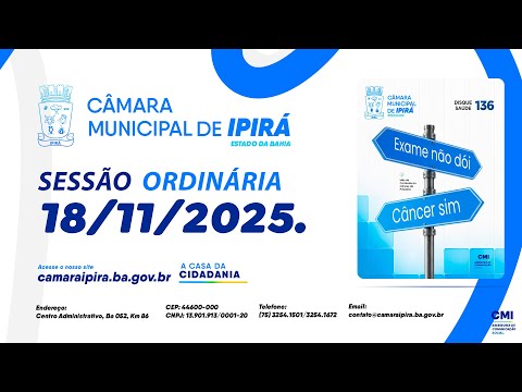 Sessão Ordinária 18/11/2025