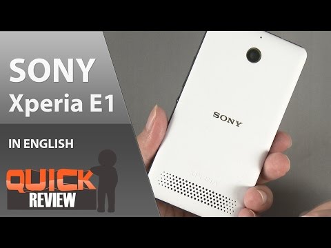 [EN] SONY Xperia E1 Quick Review [4K]