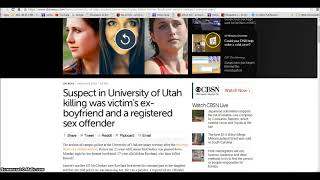 UTAh University Murder  Satan Hunting the Women and Kids Illuminati Freemason Symbolism