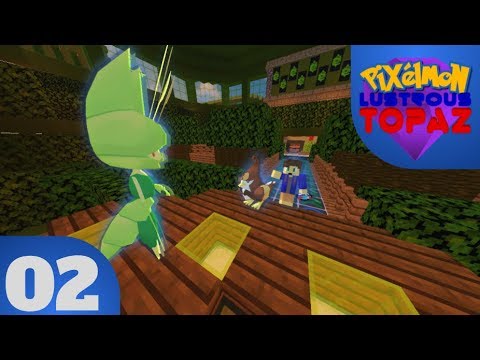Pixelmon Lustrous Topaz Map Maker Walkthrough #2 - Silver Town and Bug-Type Gym!