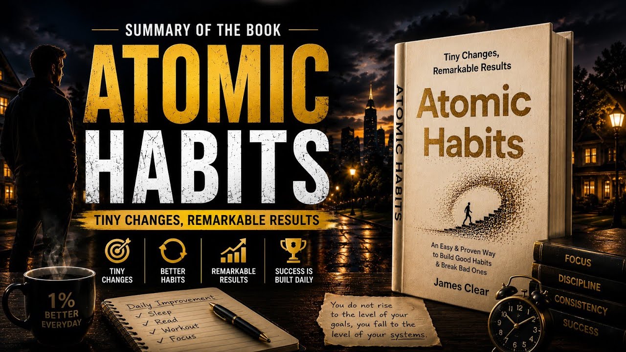 Atomic Habits Summary in English | Change Your Life with Tiny Habits | James Clear Book Summary
