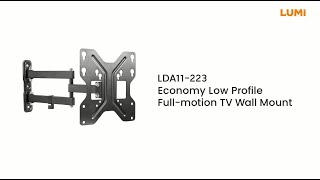 Economy Low Profile Full-Motion TV Wall Mount | LDA11-223 | LUMI