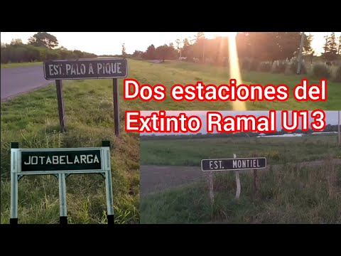 Estaciones PALO A PIQUE y MONTIEL como Propiedades Privadas vistas desde la Ruta Provincial 1
